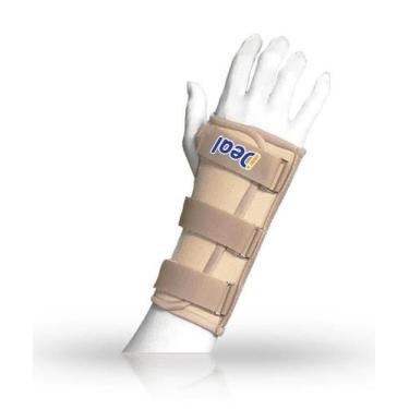 Imagem de Órtese Com Tala para Punho - Ideal Produtos Ortopédicos, Preto, M, Esq