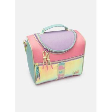 Imagem de Bolsa Térmica Infantil Color Block Menina Puket Cor Rosa