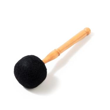 Imagem de Bengala de lã feltrada Drum Mallet – martelo de lã de 22 cm para gongos e tigelas grandes de canto Himalayan Bazaar