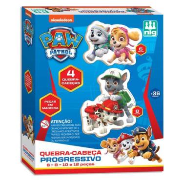 Imagem de Puzzle Progressivo 36 Peças - Patrulha Canina - Nig Brinquedos