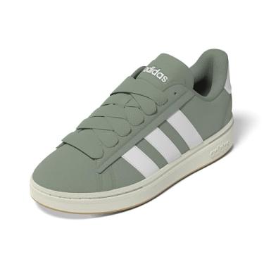 Imagem de adidas Tênis feminino Grand Court Alpha 00s, Verde prata/branco/chiclete, 34