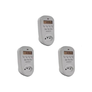 Imagem de Kit C/3 - Timer Tempor.Exatron Digital Bivolt