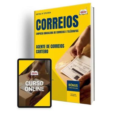 Imagem de Apostila Correios 2024 - Agente de Correios - Carteiro - Apostilas Opç