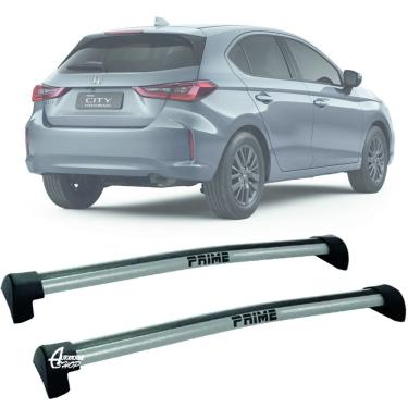 Imagem de Rack Teto Aluminio Prime Honda City Hatch 21-25 Prata PR334