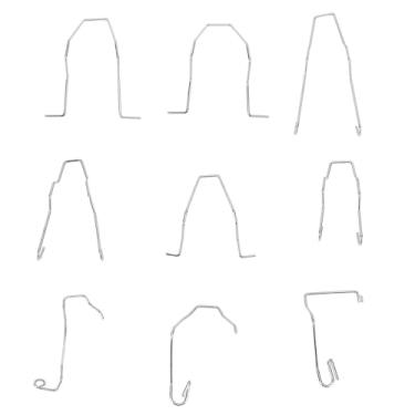 Imagem de 9pcs Aço Inoxidável Farol de Aço Molho de Viga de Viga de Viga de Viga para Bulbos H1 H3 H7, Kit Universal de Clipe de Mola para Lâmpadas de Farol de Carro Com 3 Tipos e 3