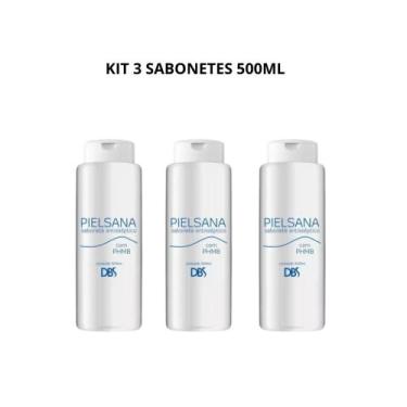 Imagem de KIT 3 - Sabonete Antisséptico Pielsana com PHMB - 500ml - DBS