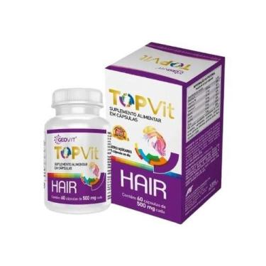 Imagem de Topvit hair 500mg 60 cápsulas - A2F IND. FARMACEUTICA JTDA