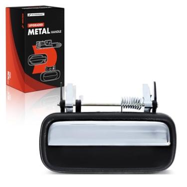 Imagem de A-Premium Maçaneta exterior de metal atualizada do lado do passageiro traseiro direito compatível com Toyota Tacoma 2001 2002 2003 2004, pickup de cabine de tripulação 4 portas, alavanca cromada,