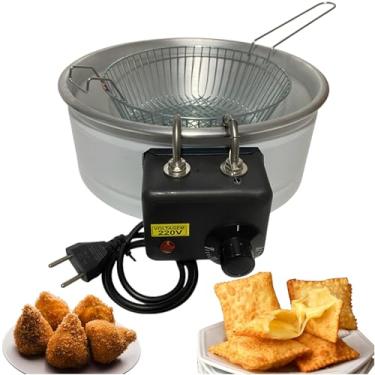 Imagem de Fritadeira Elétrica Industrial Redonda 5 L Aço Inoxidável (220, Volts)