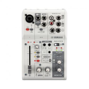 Imagem de Mesa de Som Interface de Áudio AG03 MK2 Branca Yamaha