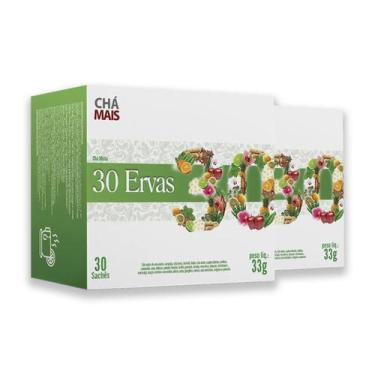 Imagem de Kit 2 Chá Misto 30 Ervas Flores e Frutas ClinicMais 30 Sachês - Chá Ma