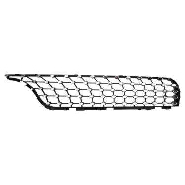 Imagem de TRQ Moldura de acabamento da grade superior esquerda cromada e preta do lado do motorista compatível com 17-19 GLC300 GLC43 AMG MB1212112