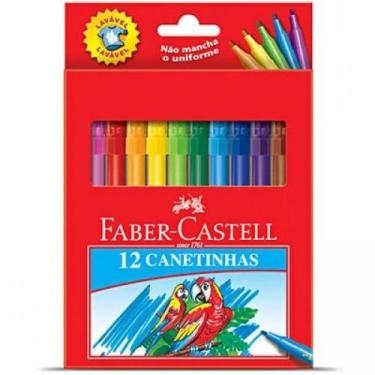 Imagem de Canetinha Hidrofrafica 12 Cores Faber Castell - Faber-Castell