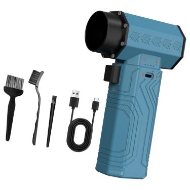 Imagem de Generic Fan de ventilador de jato elétrico de manuseio Diretor de neve do ventilador de neve portátil portátil Três velocidades de vento soprador de neve de