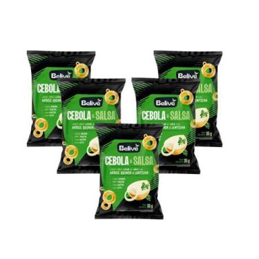 Imagem de Kit 10 Snacks De Arroz Cebola E Salsa 35g Belive