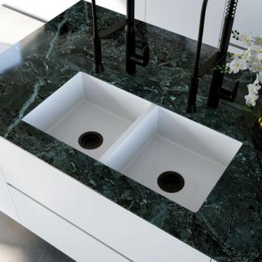 Imagem de Cuba Dupla Cozinha Embutir 87 cm