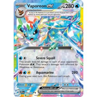 Imagem de Pokemon - Vaporeon ex 023/131 – Prismatic Evolutions – Double Rare – Foil Single Card