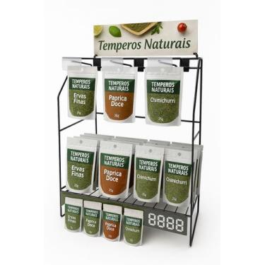 Imagem de Expositor Display de Balcão Mercearia Ganchos Mesa Mercado Lojas Conve