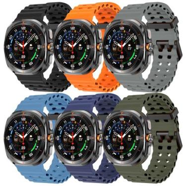 Imagem de Pulseira de relógio Epoosuo Ocean Sport Silicone para Samsung 47mm