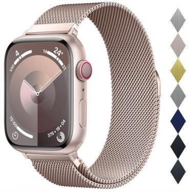 Imagem de Pulseira de relógio BRG Milanese Loop em aço inoxidável 42 mm 44 mm