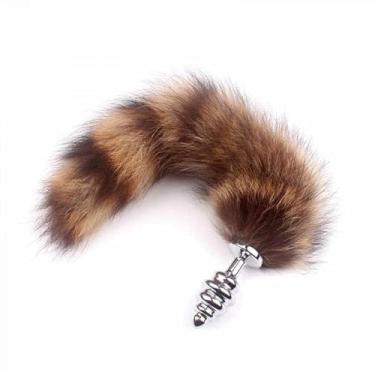 Imagem de Plug Anal Silicone 3, 5 cm com Rabo Raposa 35Cm, Lovetoys, Vermelho