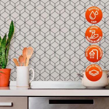 Imagem de Revestimento de Azulejo Geométrico Elegant Diamond 300 - Inove Papéis 