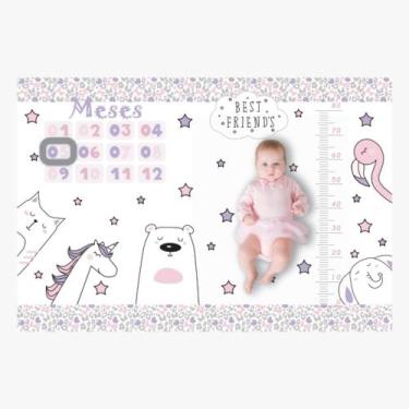 Imagem de Cenario Tapete Mesversário Para Bebe Menino E Menina - Miguel Baby, Be