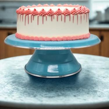 Imagem de Suporte Bailarina para Bolo Nº 30 Tiffany – Base Giratória Profissional para Decoração de Bolos e Confeitaria