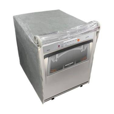 Imagem de CAPA PARA LAVA LOUÇA BRASTEMP 8 SERVIÇOS TRANSPARENTE FLEX (Cinza)