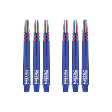 Imagem de RED DRAGON Hastes médias nitrotech iônicas - azul - 2 conjuntos por pacote (6 hastes no total)