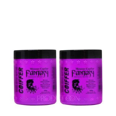 Imagem de 2 Mousse Capilar Fantasy Coiffer 500g matizador hidratante