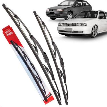 Imagem de Par Palheta Dianteira Limpadora de Para-brisa Gol Saveiro Parati G2 Bo