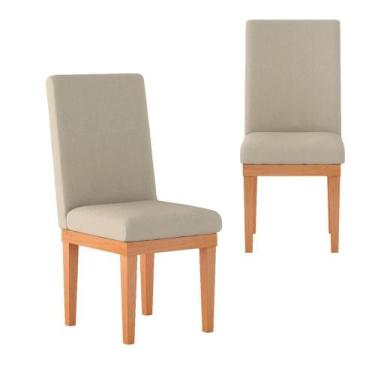 Imagem de Kit 2 Cadeiras Reforçadas Estofadas Confortável Mesa Cozinha - Balaqui