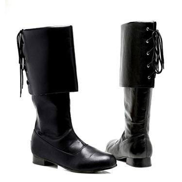 Imagem de Ellie Shoes 121-Sparrow Pirate Costume Botas masculinas - Sapatos Buccaneer, Preto, Small