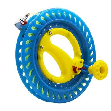Imagem de 9KM DWLIFE Enrolador De Carretel Linha Pipa 8,7 Polegadas (Diâmetro) Com Dacron 120 Libras, 500 Pés/150 M, Ferramenta Profissional Praia Trava E Rotação Suave Para Voo Único, Acessórios Crianças Adu
