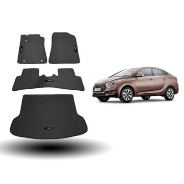 Imagem de Tapete Borracha Hb20 Sedan Traseiro Interiço E Porta-malas