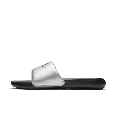 Imagem de Nike Victori One Slide impressão preto/preto metálico prata (CN9676 011), Preto/preto-metálico prateado, 7