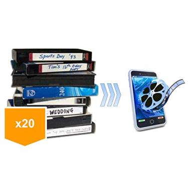 Imagem de Lotus Media Pacote Com 20 - Serviço De Transferência E Digitalização Fitas Vídeo Para Mp4 (Vhs, Hi8, Minidv, Digital8, Vhs-C, Beta, Áudio)