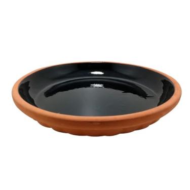 Imagem de Travessa Redonda Aldeia em Ceramica 2,5L D36Xa6Cm Preto L Hermitage - Full Fit
