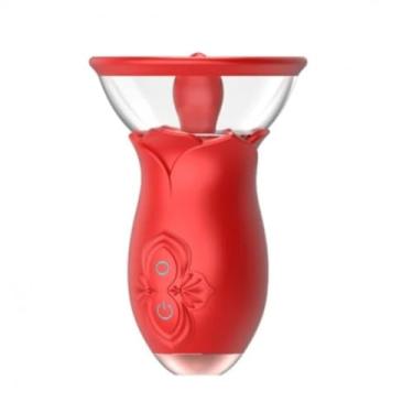 Imagem de Vibrador Com Língua Estimuladora 3 Modos De Vibração Brinquedo Erótico Estimulador Silencioso Portátil