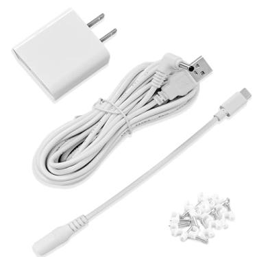 Imagem de PDEEY Adaptador De Energia 13 Pés Compatível Com Ring Stick Up Cam, Spotlight Cam Pro/Plus, Cabo Tomada Para Câmera Interna E Externa À Prova Intempéries, Usb-C