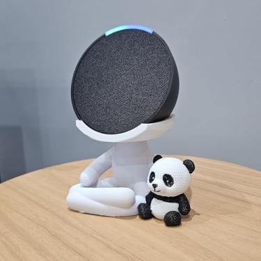 Imagem de Suporte Alexa Echo POP. Tema Robert Panda entre outros - Presente, decoração criativa, música, som, stand de mesa Amazon
