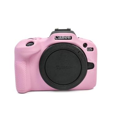 Imagem de MUZIRI KINOKOO Capa De Silicone Compatível Com Câmera Canon Eos R100, Protetora Macia R100/ - Antirriscos E Antiderrapante Rosa