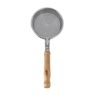 Imagem de AFXGUSD Máquina de Torrefação de Café, Máquina de Torrefação de Grãos, Assadeira de Malha Portátil para Ambientes Internos com Cabo de Madeira, Ferramenta de