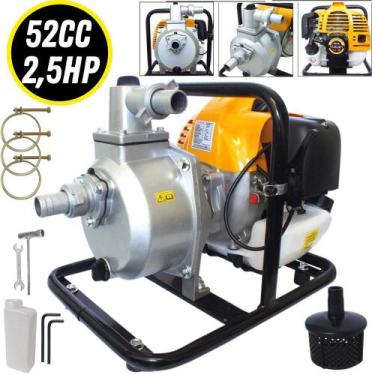 Imagem de Motobomba Vulcan VB-10B Autoescorvante Á Gasolina 2T 52cc 2,5HP 20MCA 