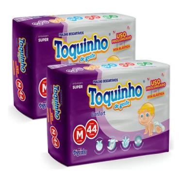 Imagem de Kit 2 Fralda Infantil Bebe Toquinho Diguinho Atacado Barato, Sem gêner