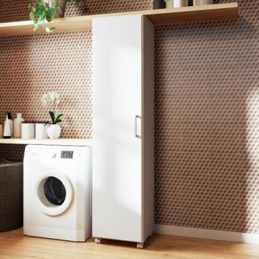 Imagem de Armario Lavanderia 1 Porta Em Mdp - Branco - BRV Moveis