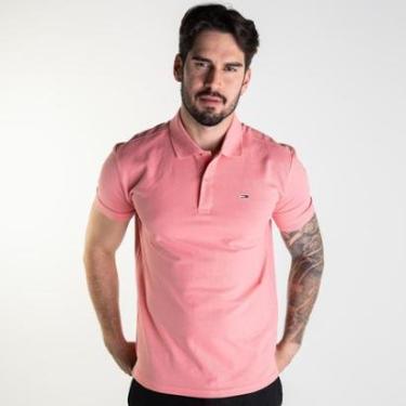 Imagem de Camisa Polo Tommy Jeans Rosa-Masculino