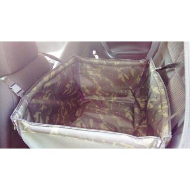 Imagem de Capa Pet Camuflada para bancos de carros e Cinto Segurança