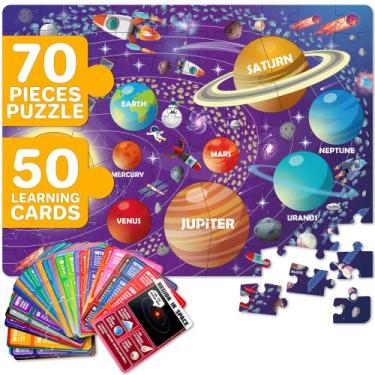 Imagem de Quebra-cabeças QUOKKA: Sistema Solar em forma de gigante, 70 peças, 4-